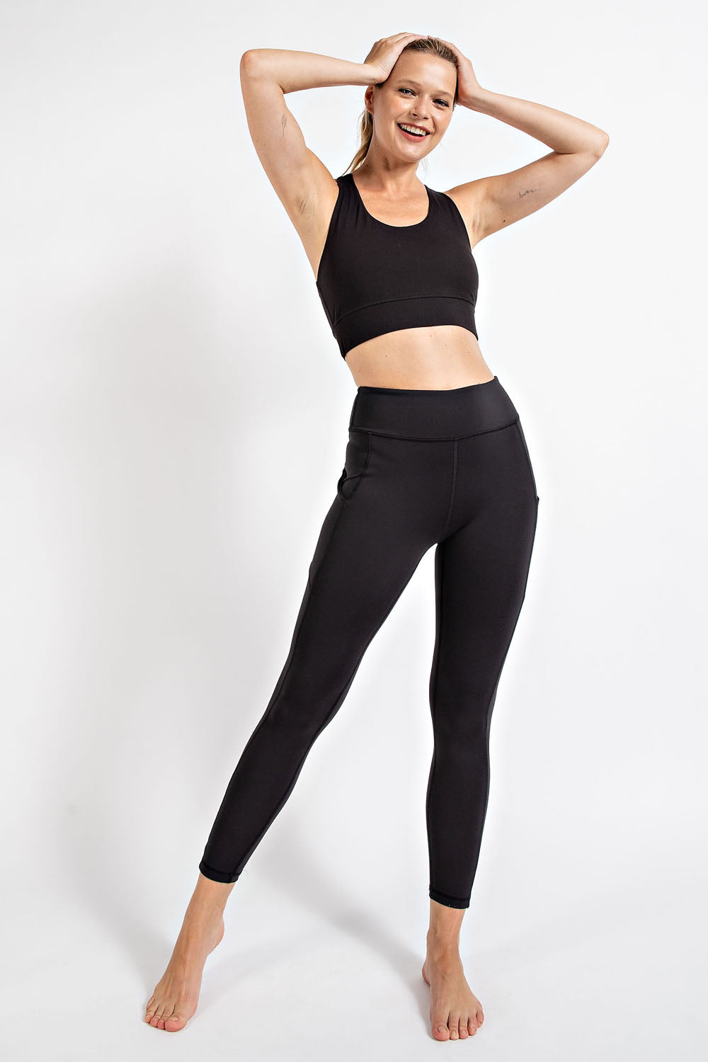 Black Butter Soft Full Length Leggings with Pockets
