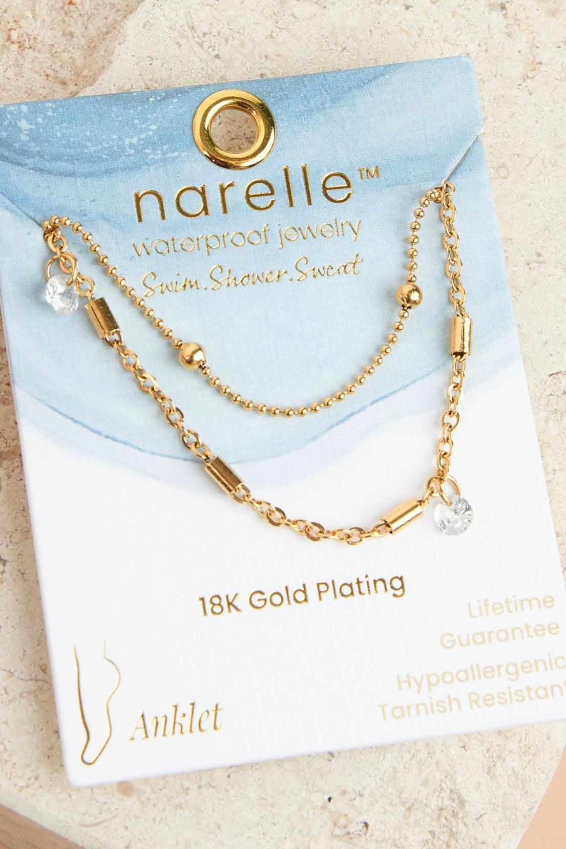 Narelle Waterproof Jewelry- Anklet Collection