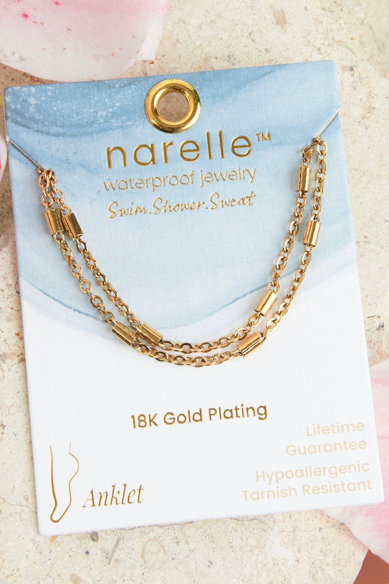 Narelle Waterproof Jewelry- Anklet Collection