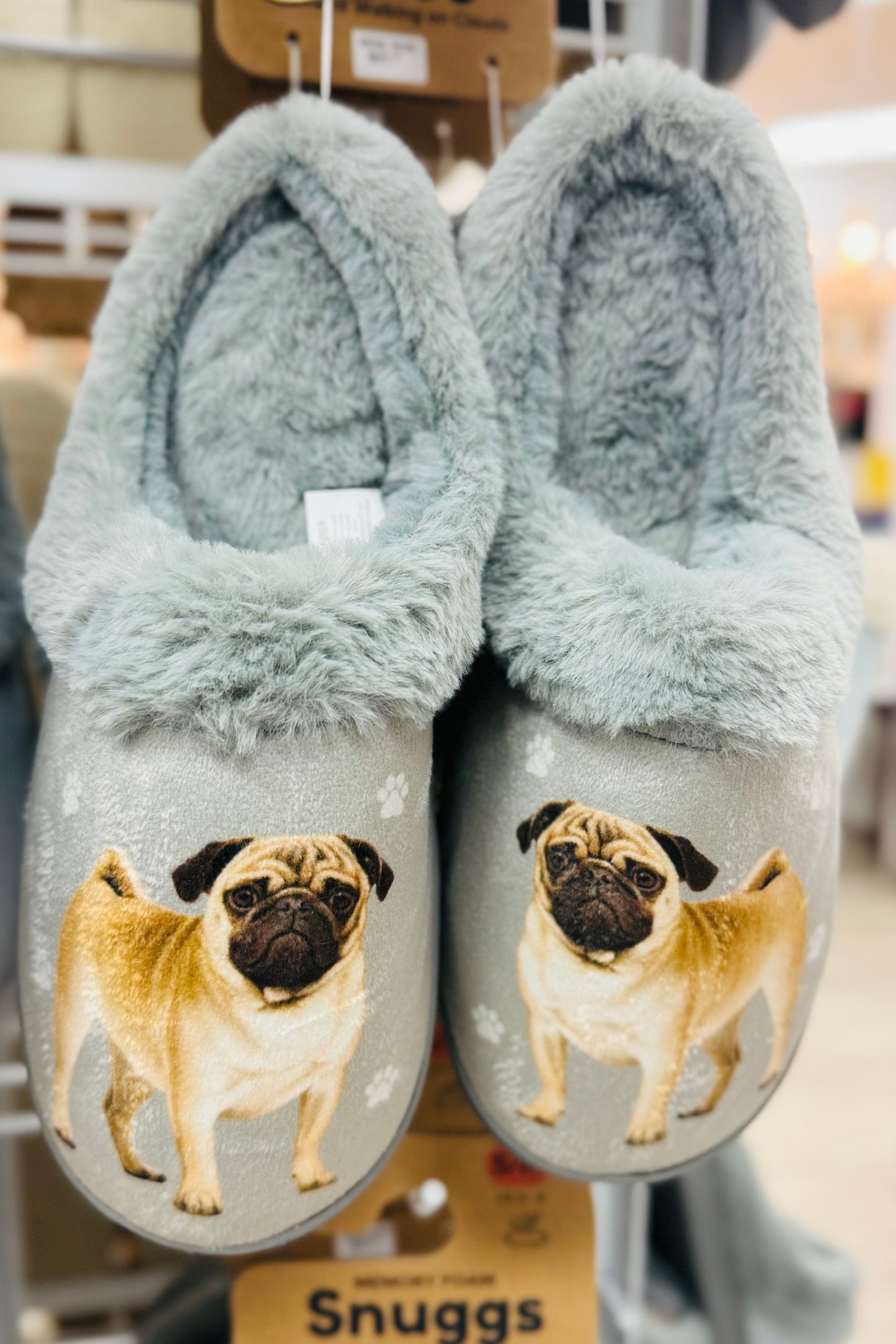Snuggs Cozy Memory Foam Non-Slip Slippers- Favorite Pet Breeds Edition