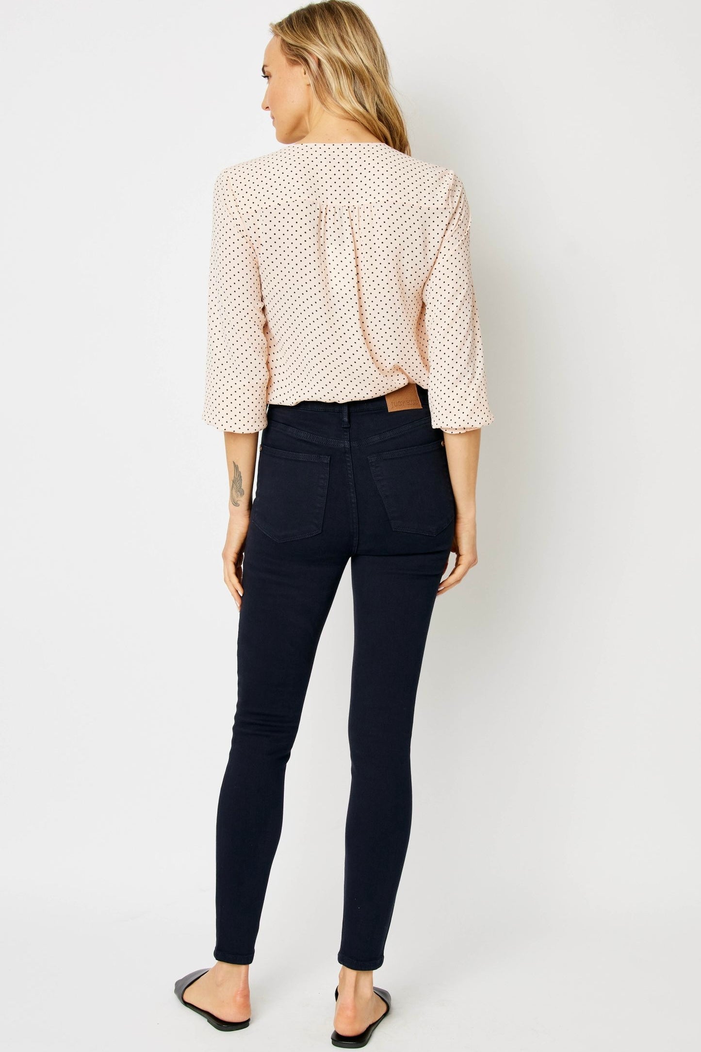 Judy Blue 88791reg Navy High Waisted Tummy Control Garment Dyed Jean