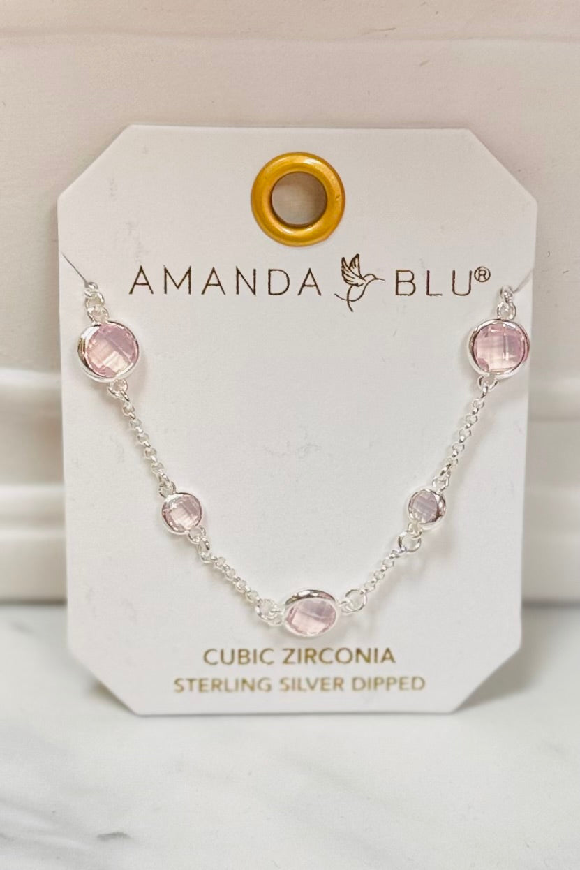 Amanda Blu Faceted CZ Collection in Silver