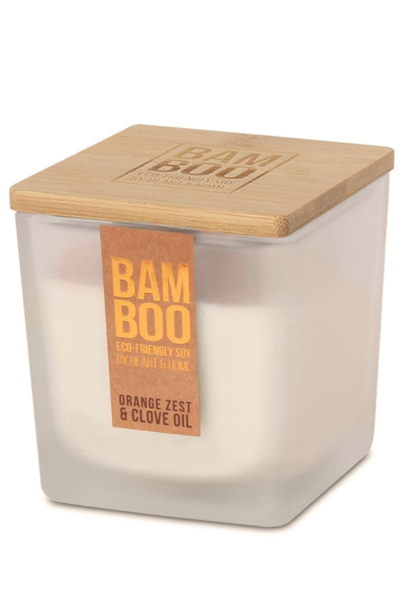 Orange Zest and Clove Bamboo Eco-Friendly Soy Candle