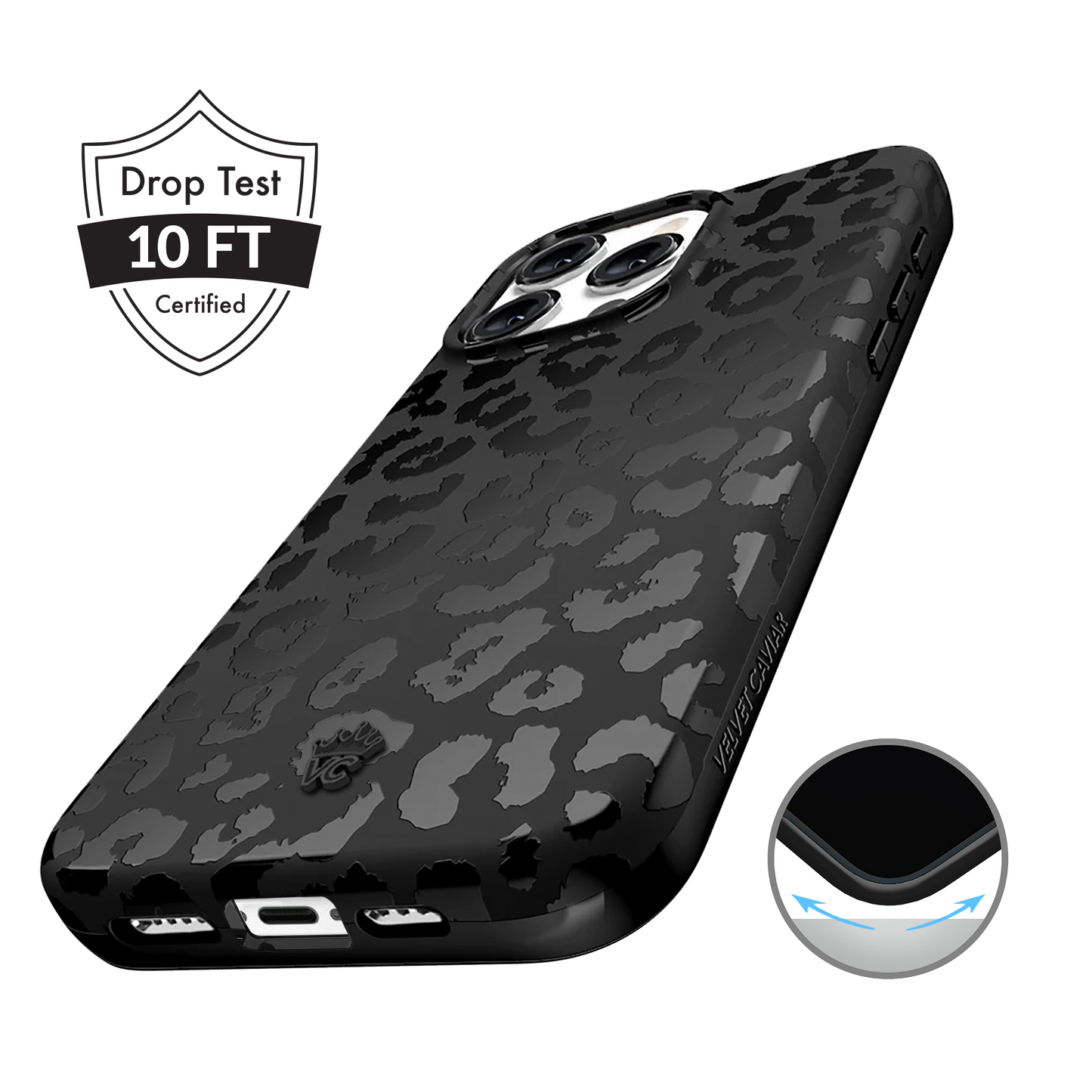 IPhone 15 Pro Max MagSafe Case-Black Leopard