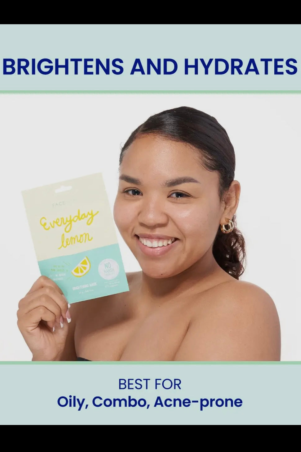 FaceTory Everyday Lemon Brightening Sheet Mask- Korean Beauty