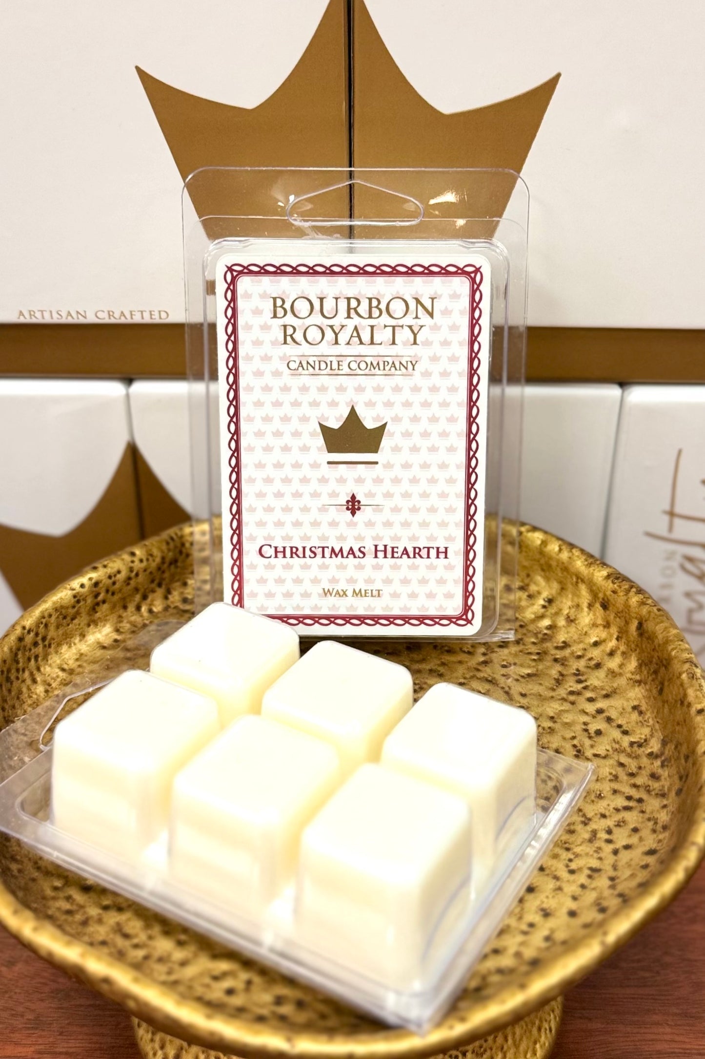 Bourbon Royalty Wax Melts- Christmas Hearth Fragrance