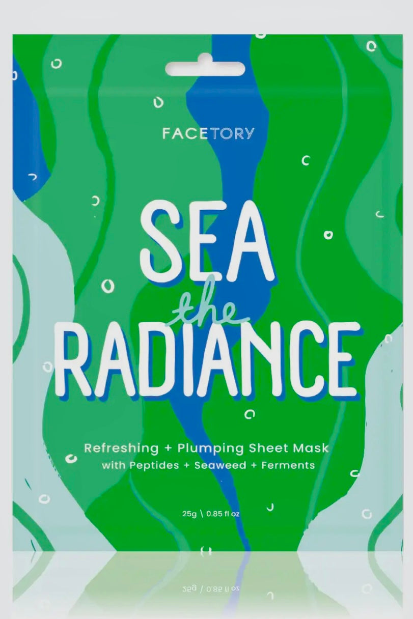 FaceTory Sea The Radiance Plumping Sheet Mask- Peptides and Seaweed- Korean Beauty