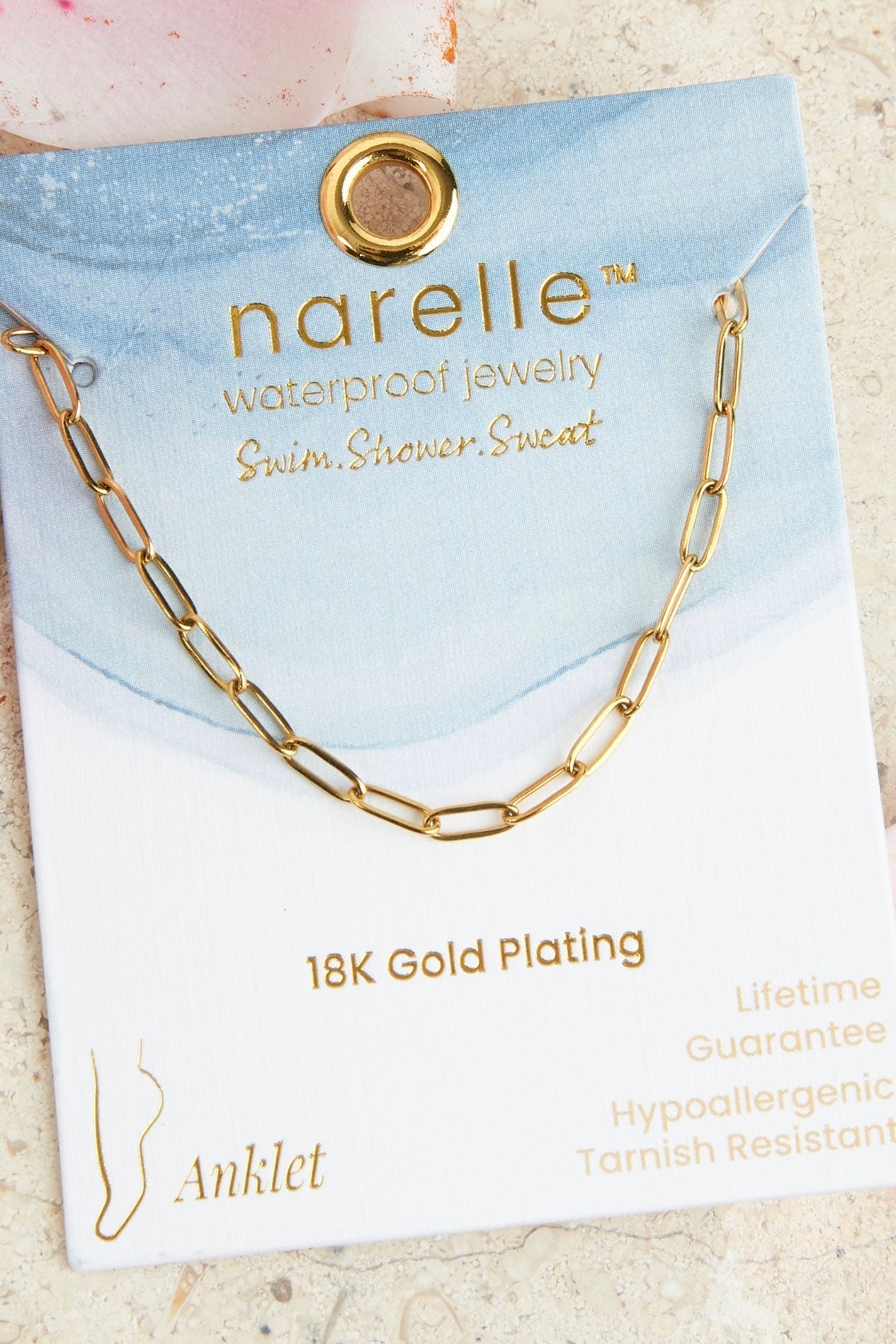 Narelle Waterproof Jewelry- Anklet Collection