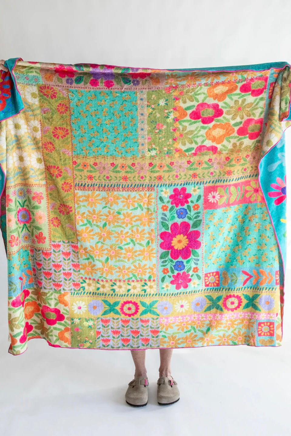 Natural Life Double Sided Cozy Throw Blanket- Loved