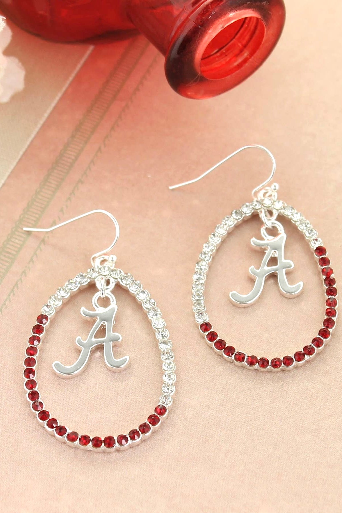 Alabama Crystal Loop Earrings