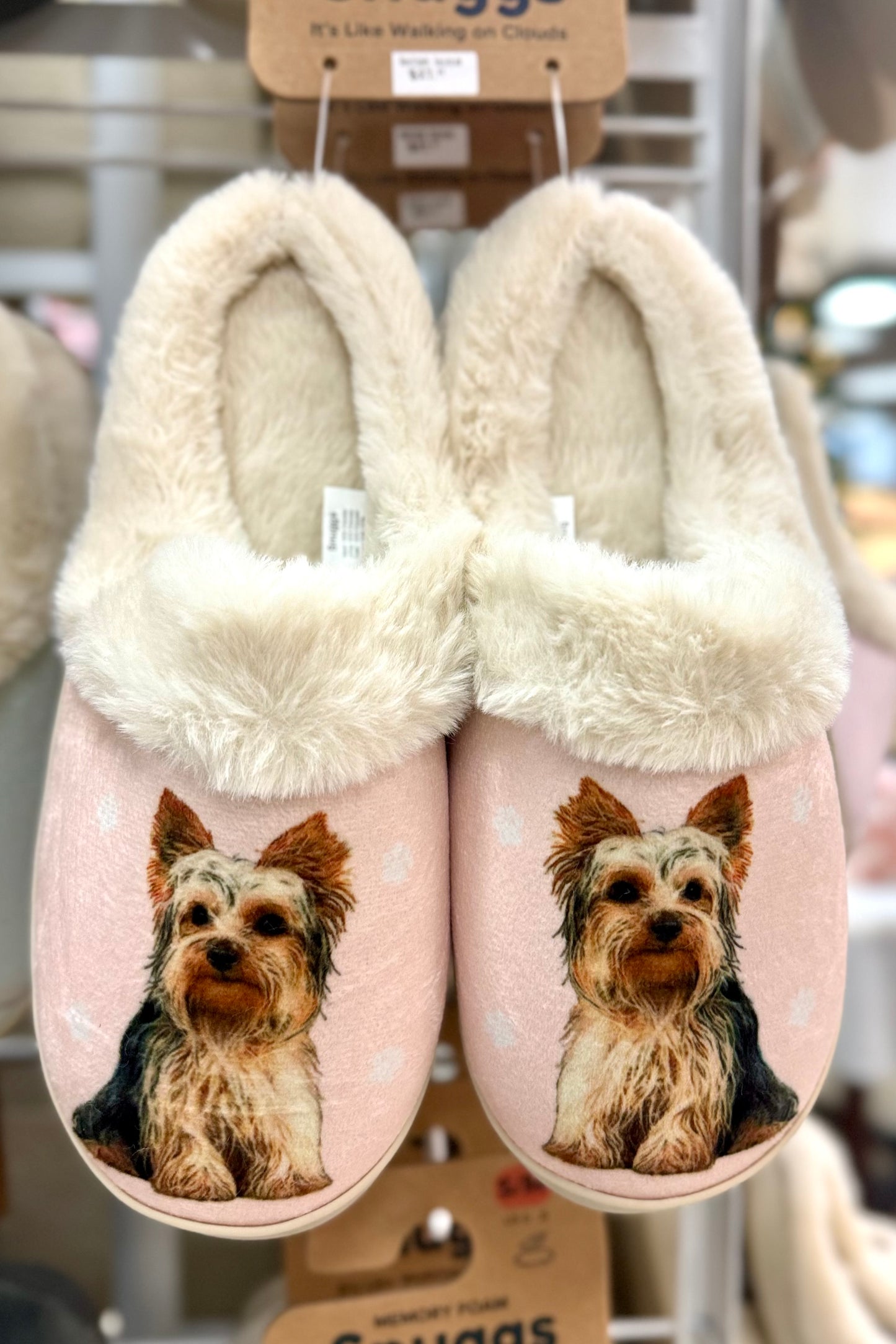 Snuggs Cozy Memory Foam Non-Slip Slippers- Favorite Pet Breeds Edition