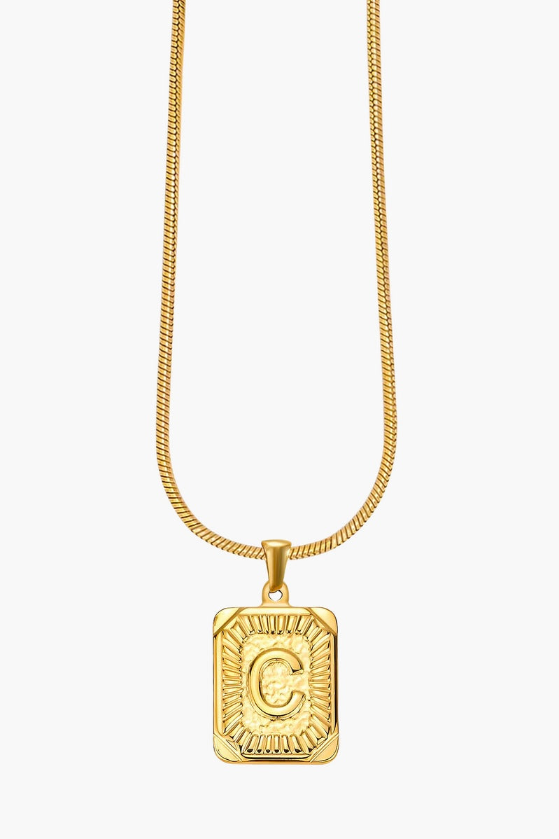Cape Diablo Golden Glow Initial Necklace