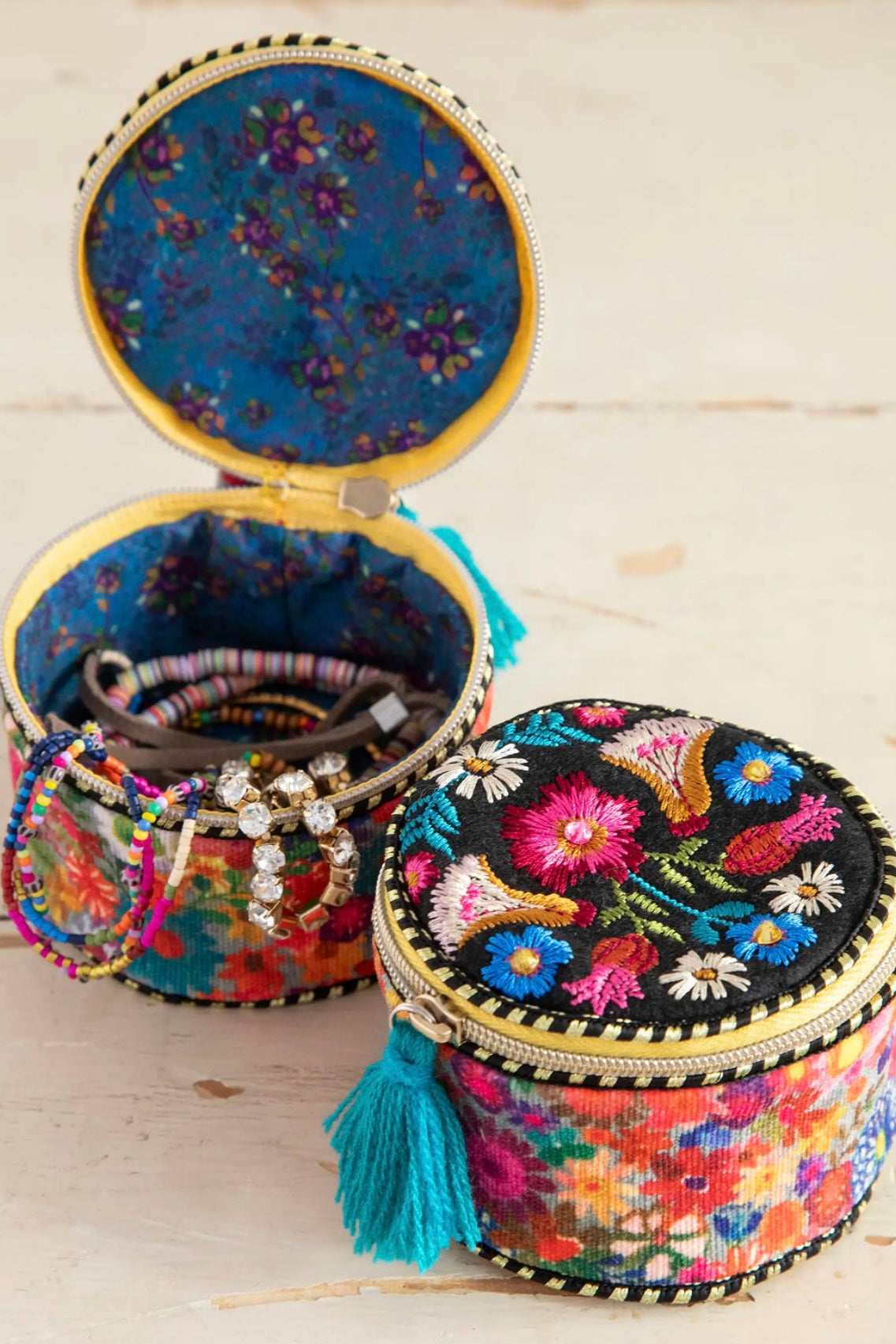 Natural Life Embroidered Jewelry Case- Your choice of 5 designs