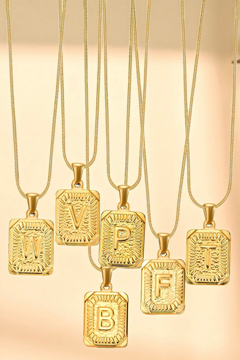 Cape Diablo Golden Glow Initial Necklace