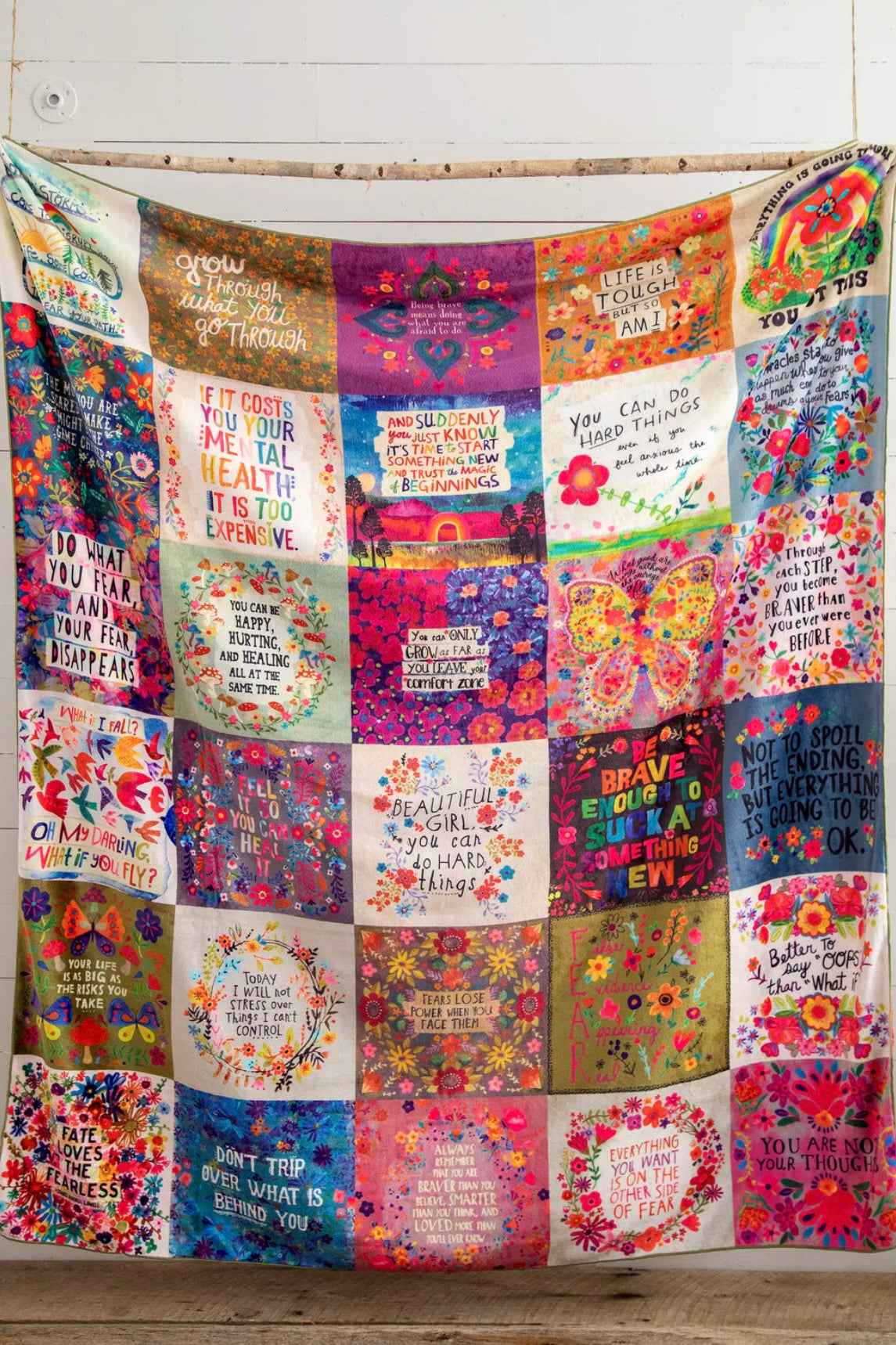 Natural Life XL Cozy Blanket- Fearless Chirps