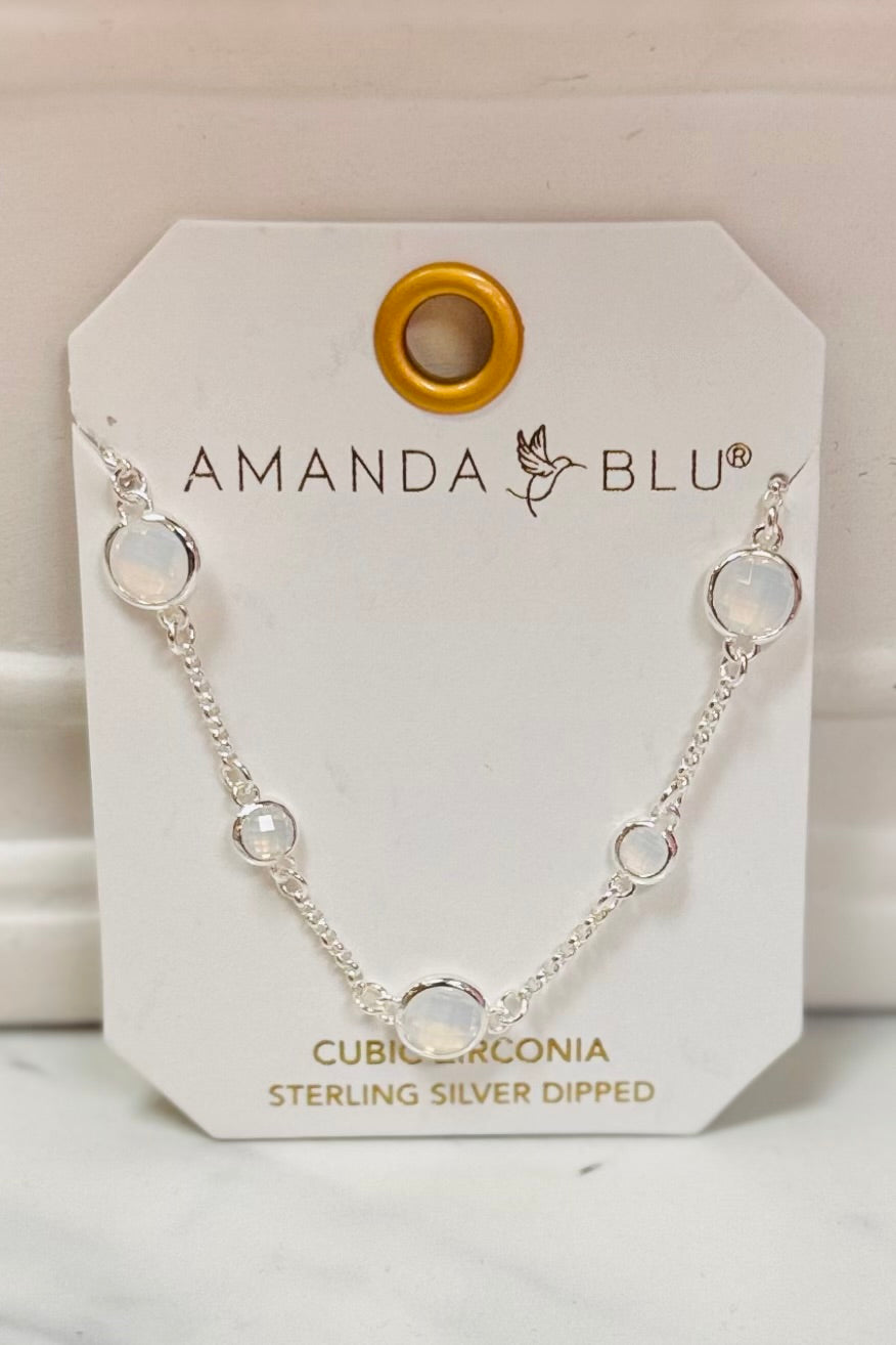 Amanda Blu Faceted CZ Collection in Silver