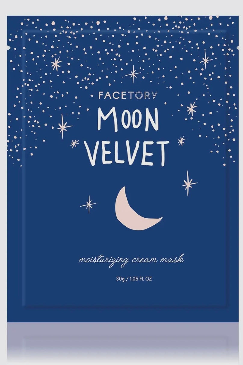 FaceTory Moon Velvet Moisturizing Cream Sheet Mask- Korean Beauty