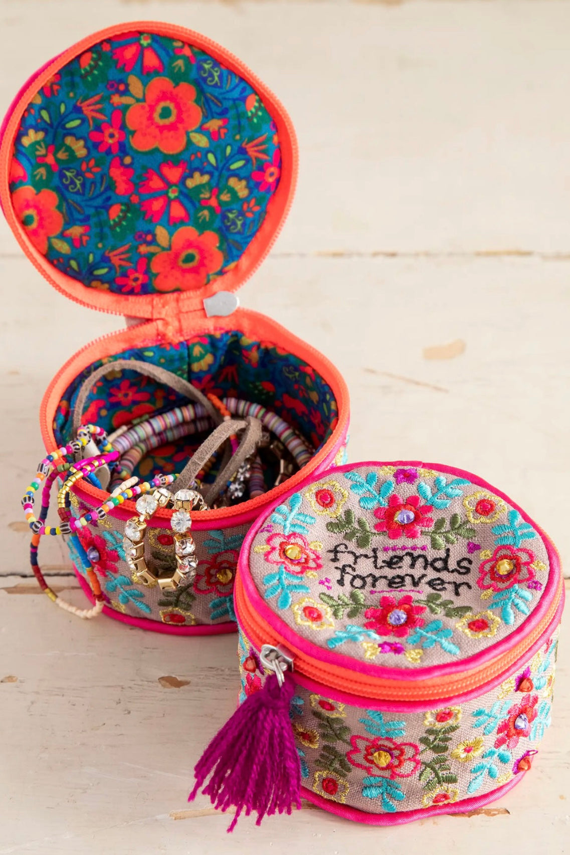 Natural Life Embroidered Jewelry Case- Your choice of 5 designs
