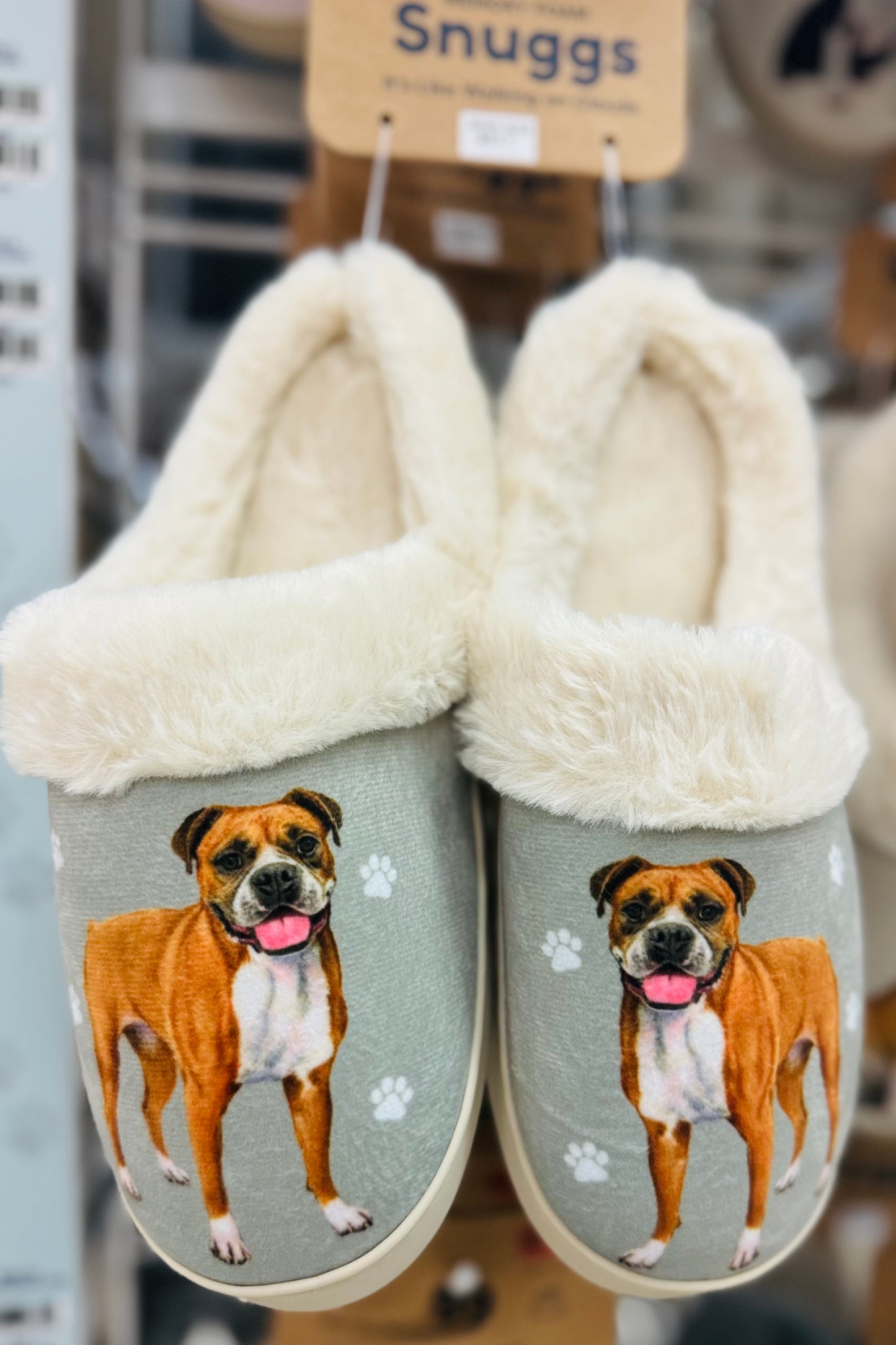 Snuggs Cozy Memory Foam Non-Slip Slippers- Favorite Pet Breeds Edition