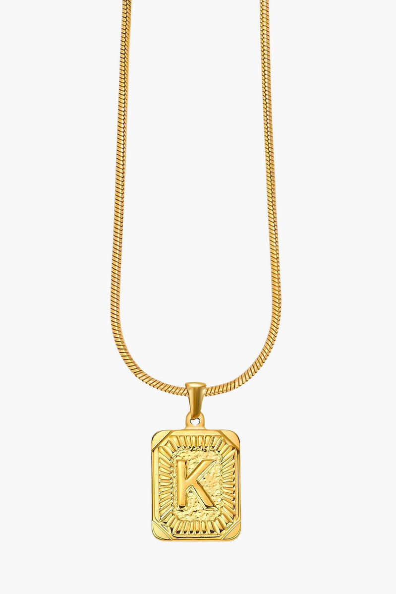 Cape Diablo Golden Glow Initial Necklace