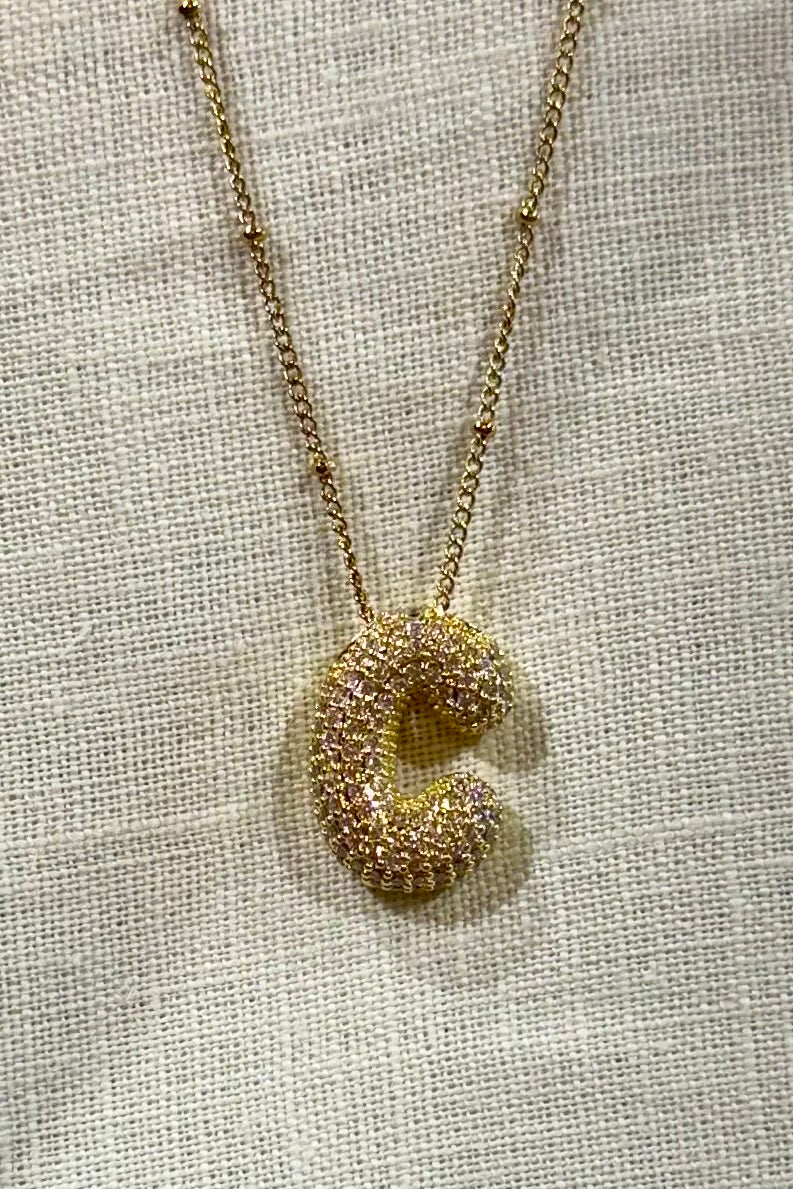 Alex Carol Bubble Letter Necklace