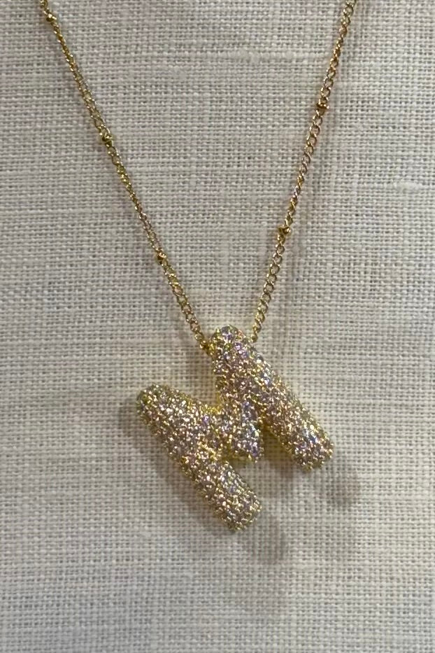 Alex Carol Bubble Letter Necklace