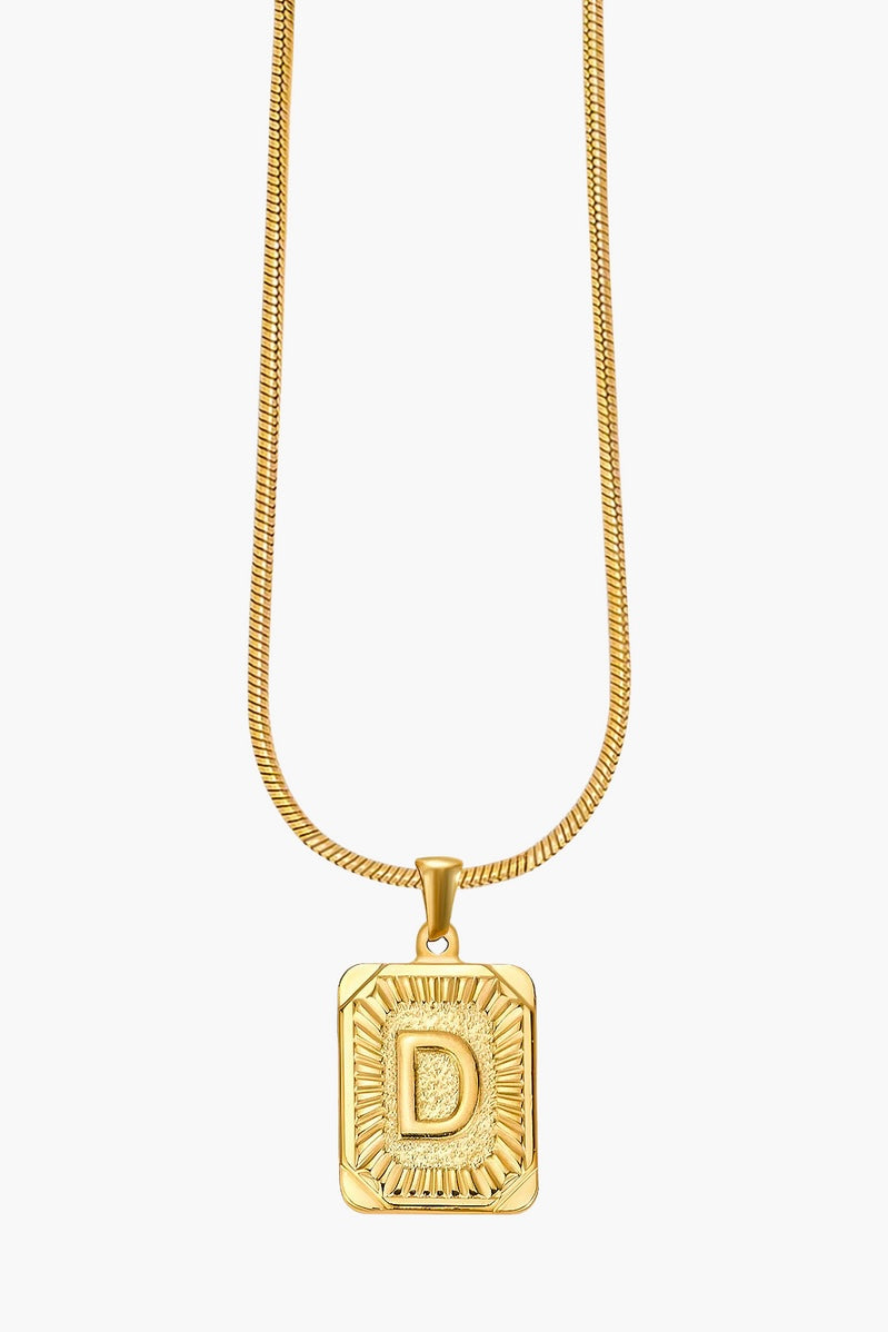 Cape Diablo Golden Glow Initial Necklace