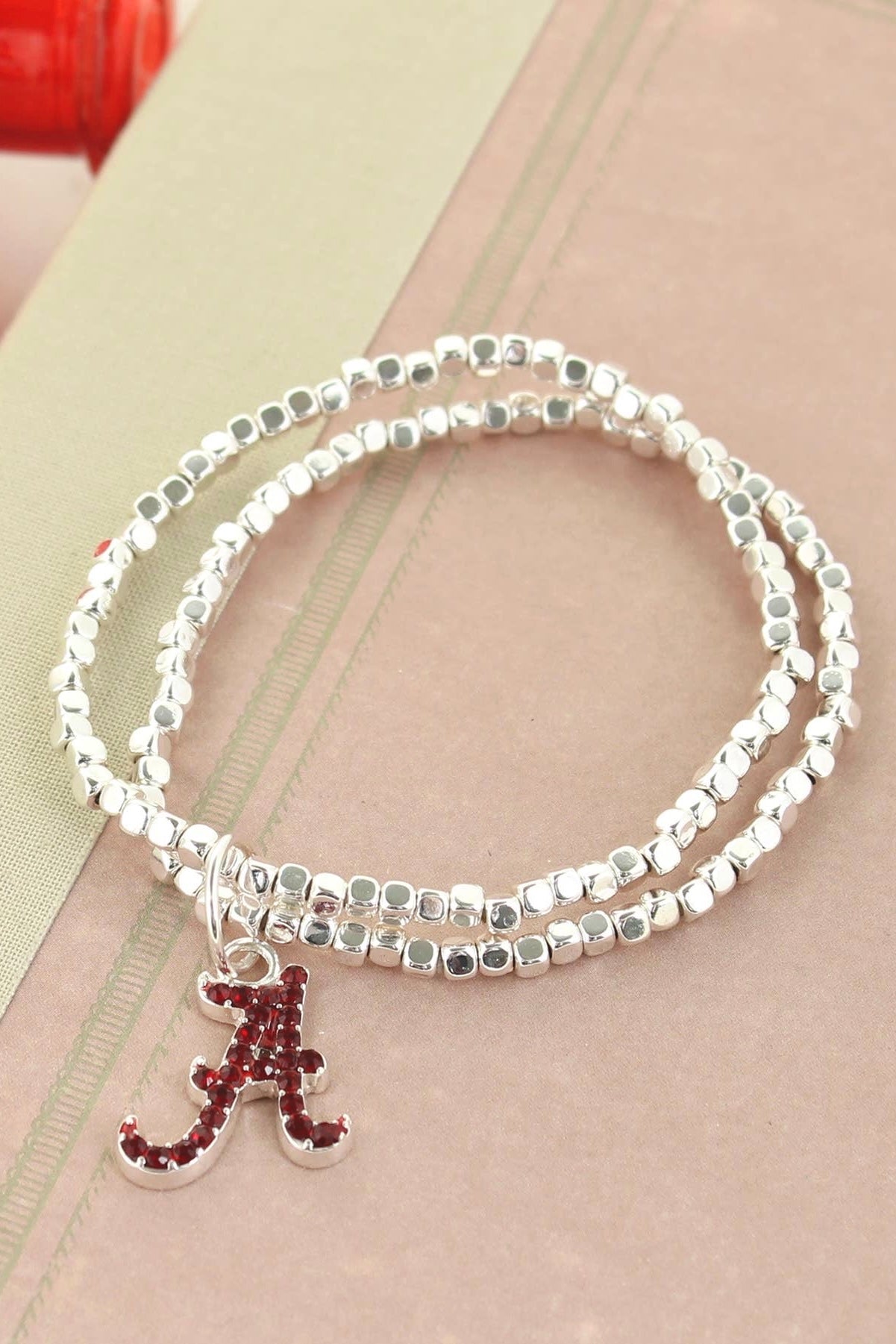 Alabama Crystal Logo Stretch Bracelet
