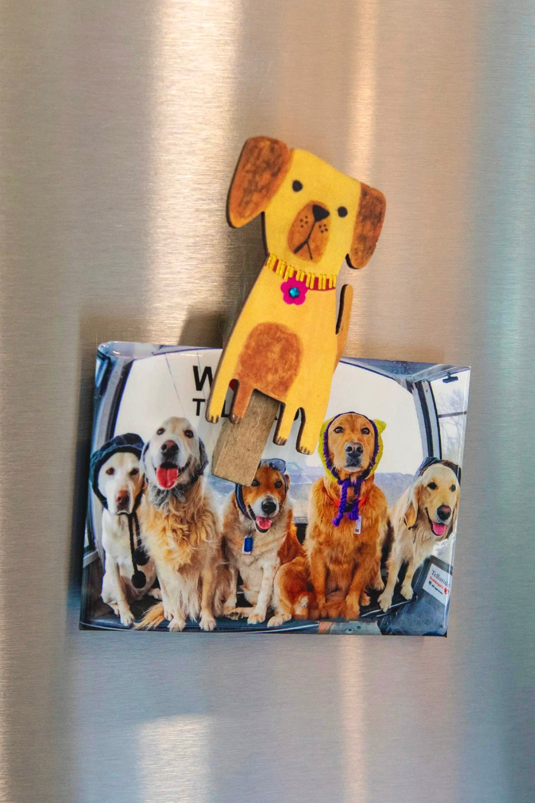 Natural Life Magnet Happy Bag Clips- Dogs, Set of 2