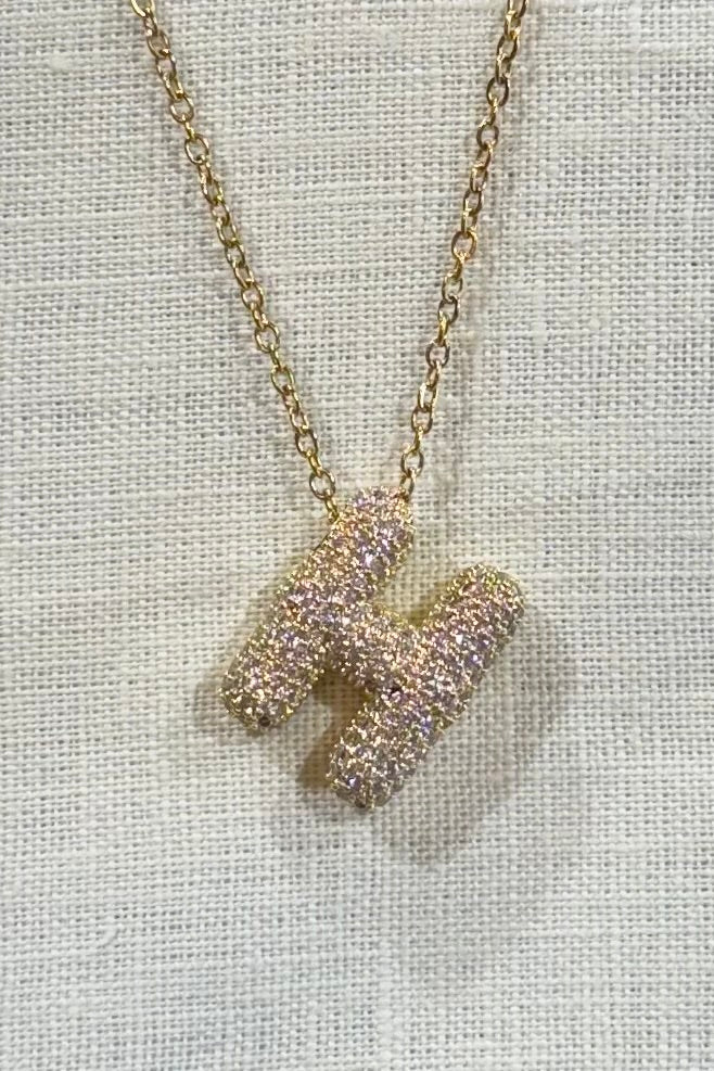 Alex Carol Bubble Letter Necklace