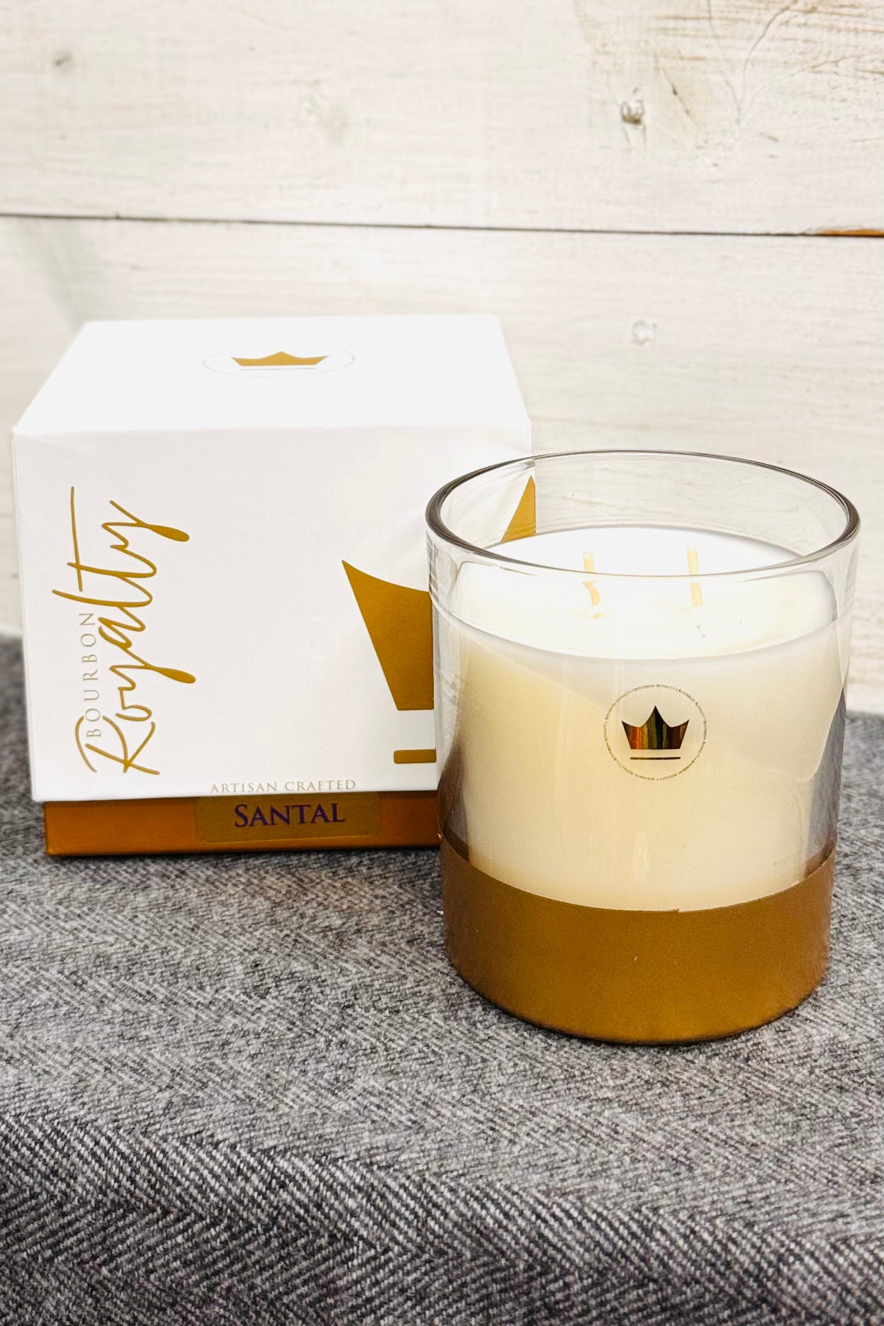 Bourbon Royalty 14 ounce Boxed Glass Candle (Choose from 8 Fragrances)
