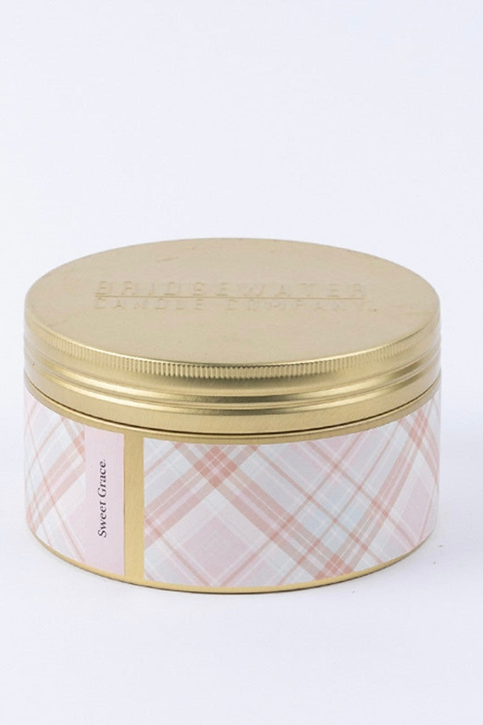 Sweet Grace Candle Collection- 3 Wick Candle Tin