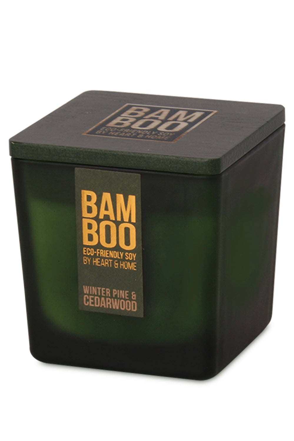 Winter Pine and Cedarwood Bamboo Eco-Friendly Soy Candle