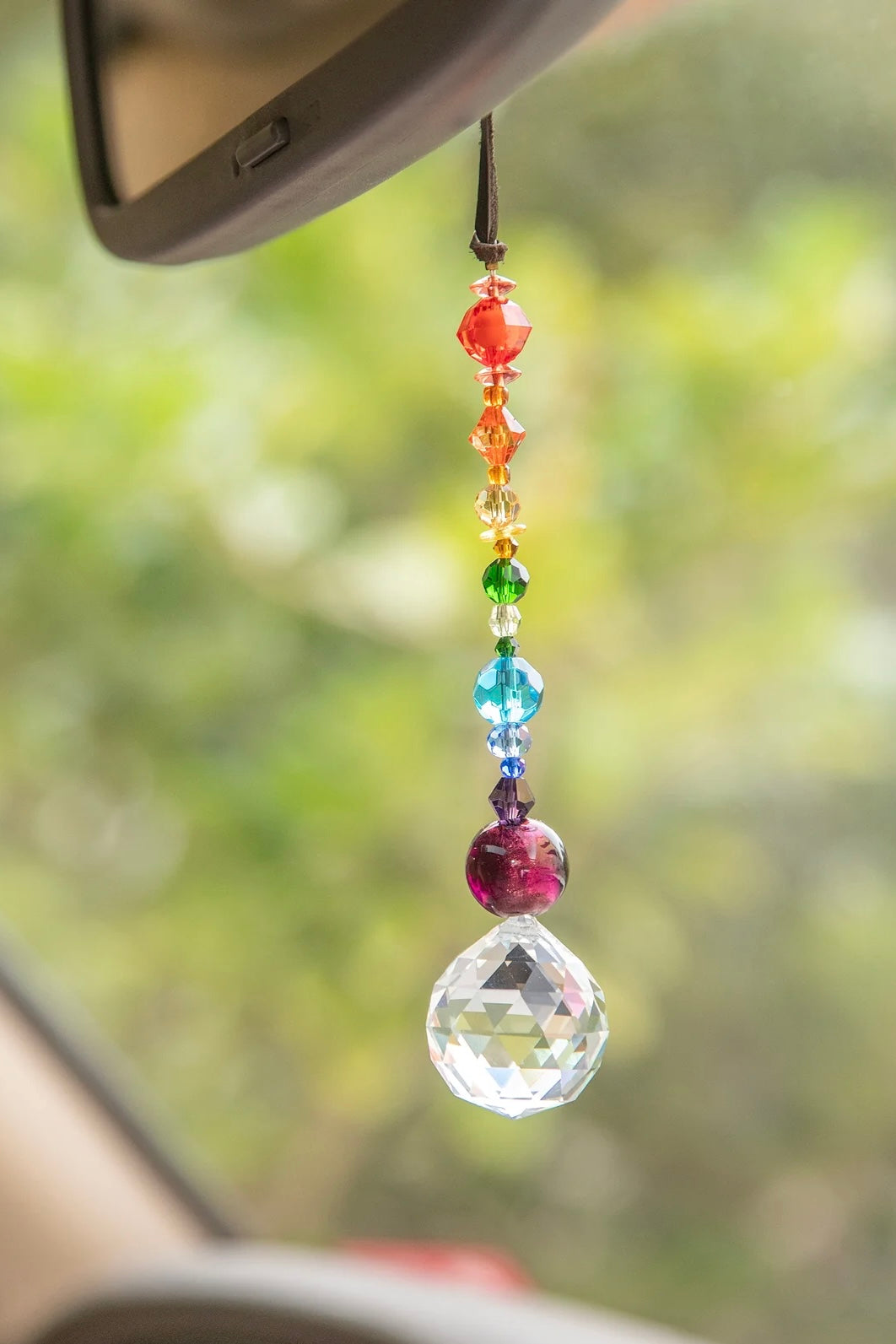 Natural Life Sun Catcher Car Charm- Rainbow