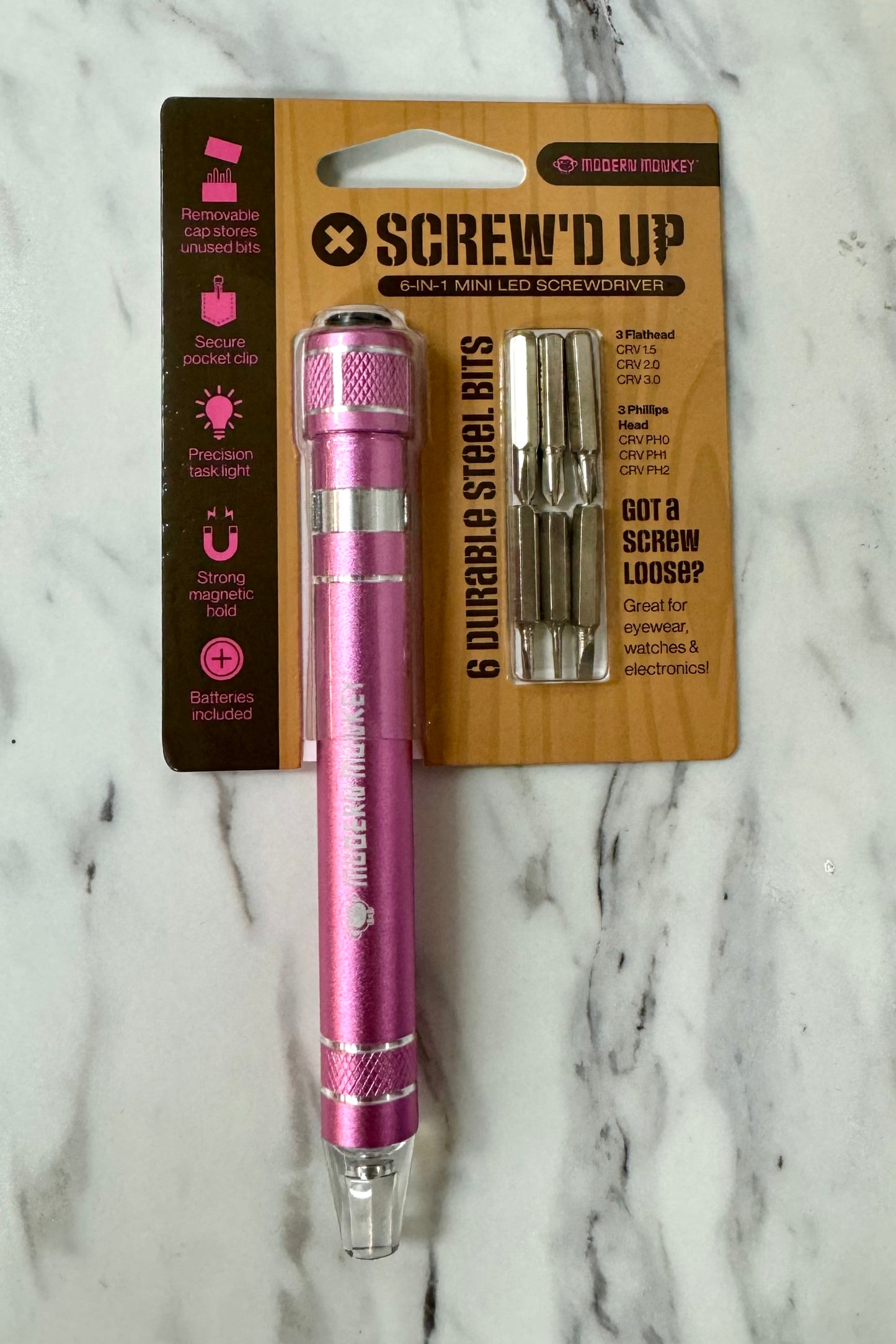 Modern Monkey Screwed Up 6 in 1 Screwdriver