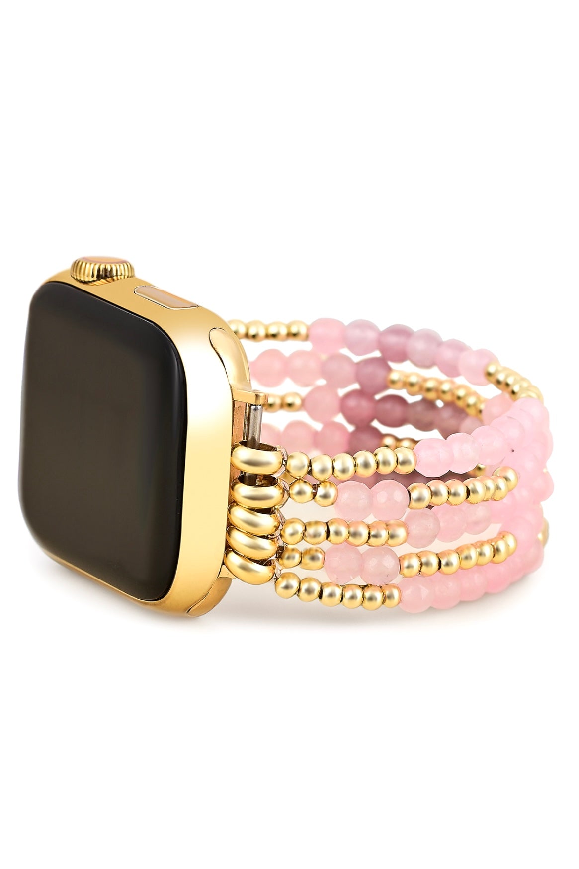 Cape Diablo Rose Quartz Radiance Stack Bracelet Watch Strap for Apple Watch- Shine Bright Collection