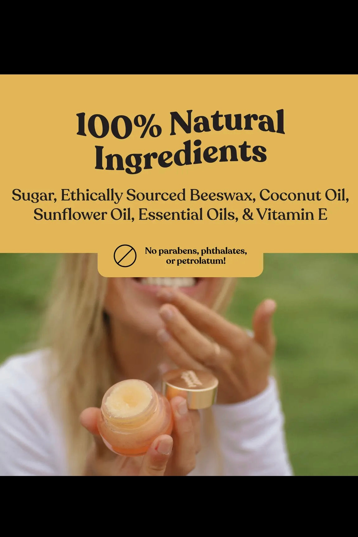 Poppy & Pout Pomegranate Peach Premium Organic Lip Scrub