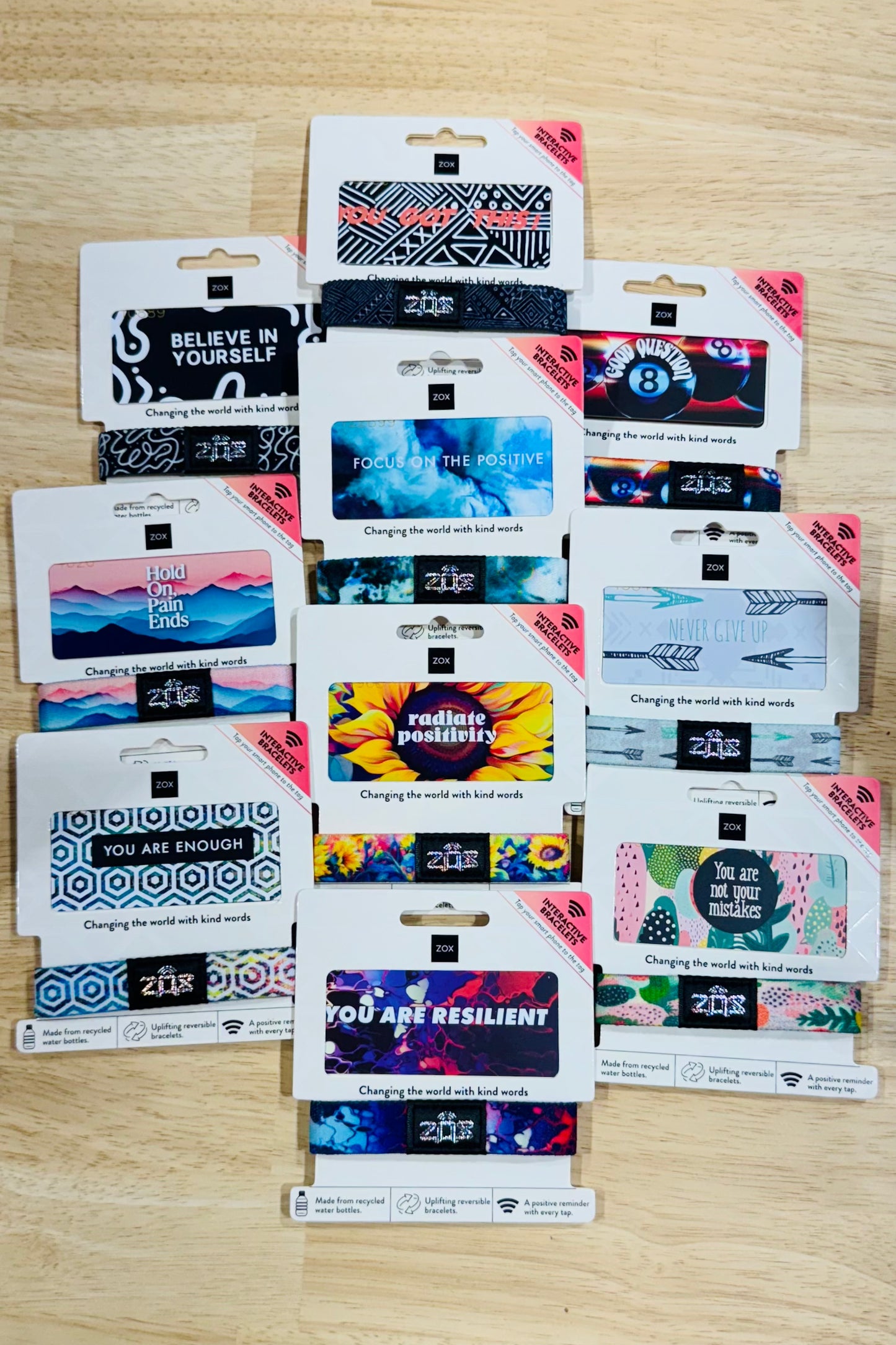 Zox Interactive Affirmation Bracelets