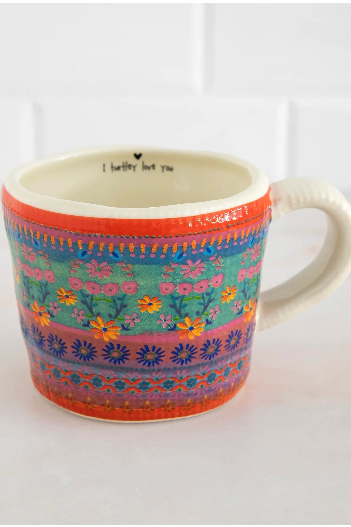Natural Life Peek-A-Boo Coffee Mug- Turtle