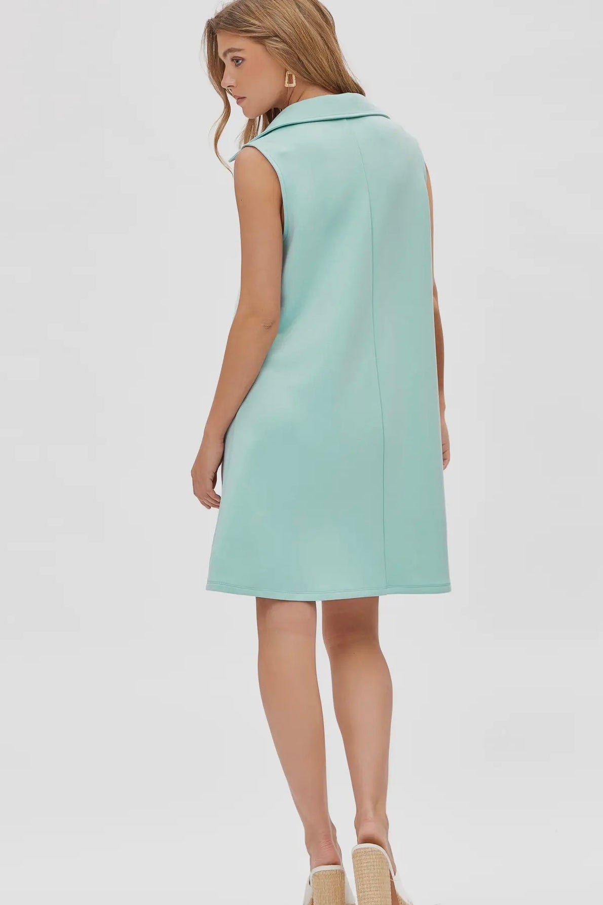 $15 SALE! Cruise Scuba Modal A-Line Dress in Mint REG. $29.99