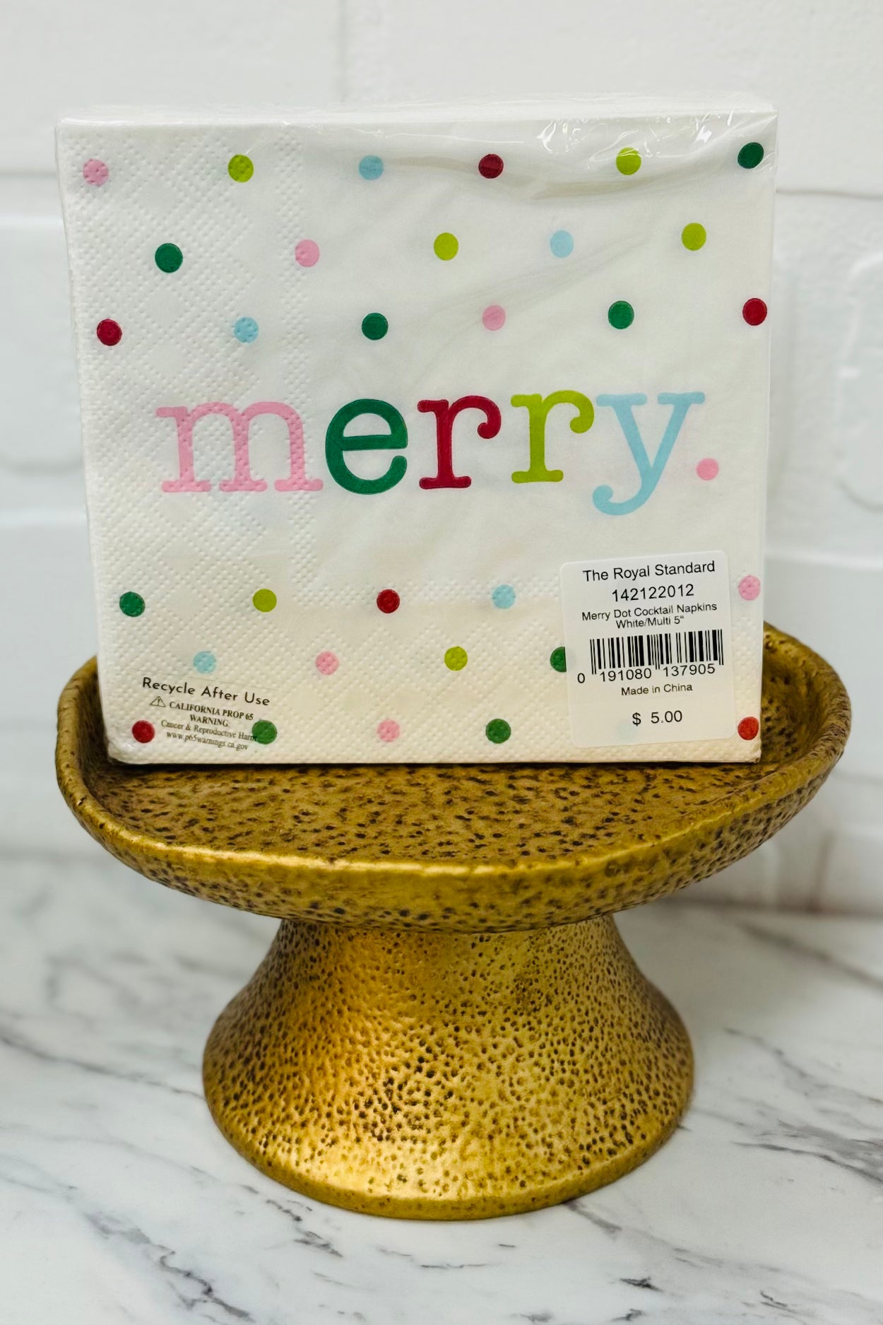 Merry Dot Cocktail Napkins