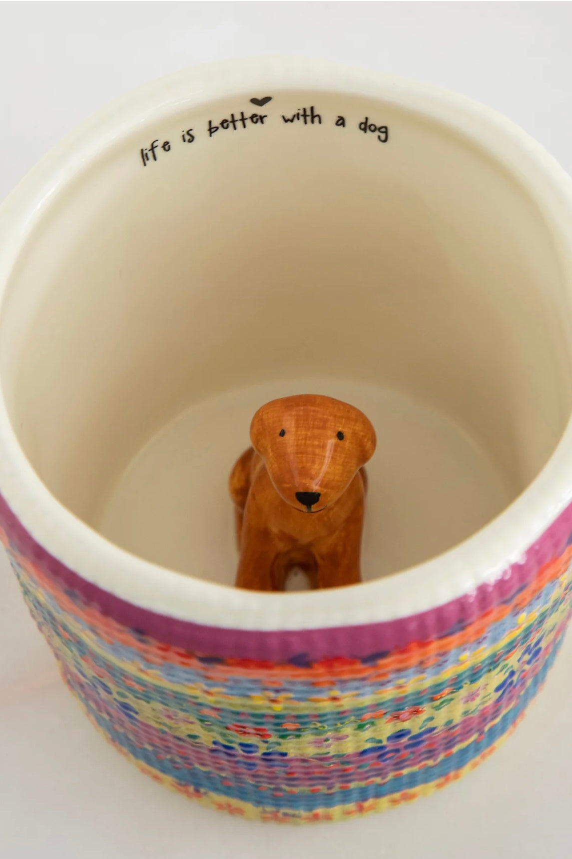 Natural Life Peek-A-Boo Coffee Mug- Dog