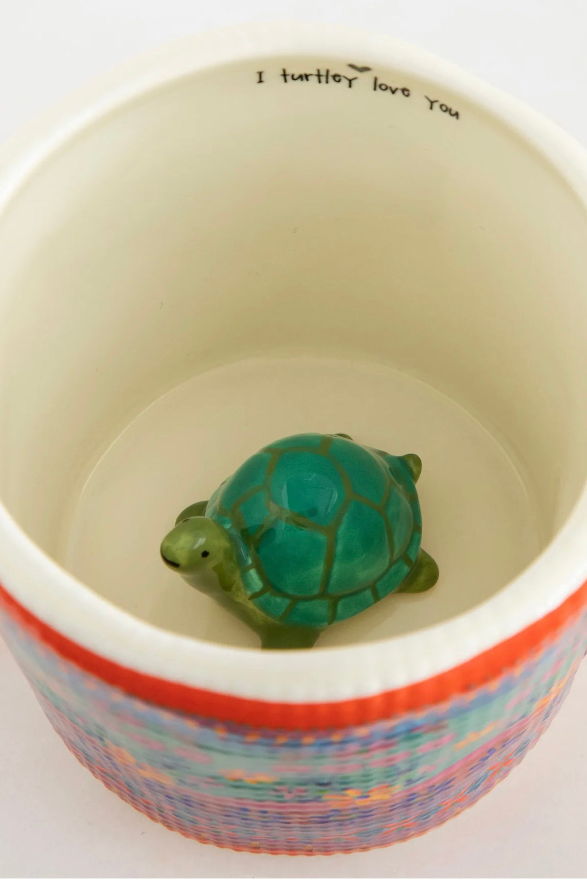 Natural Life Peek-A-Boo Coffee Mug- Turtle