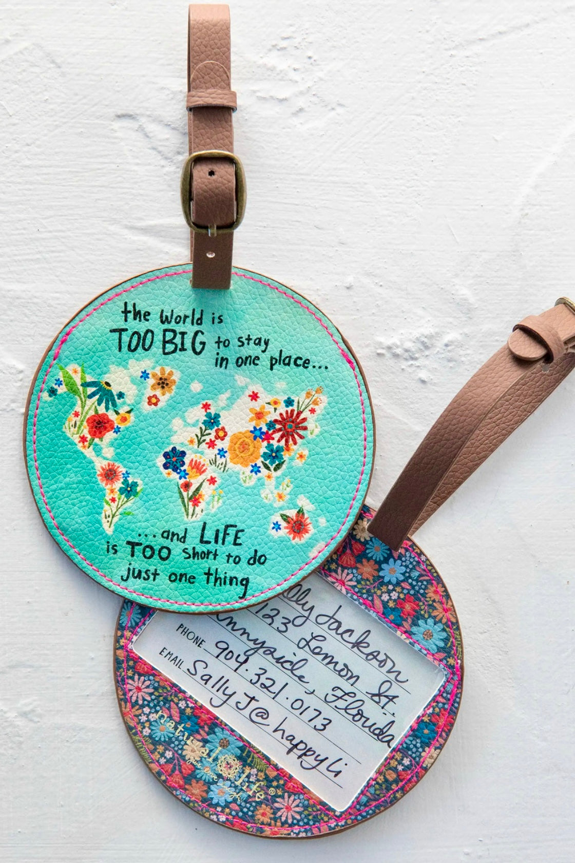 Natural Life Luggage Tag- World’s Too Big