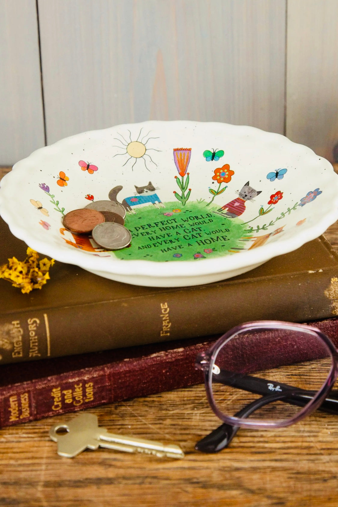 Natural Life Cute Little Bowl- Every Cat Has a Home