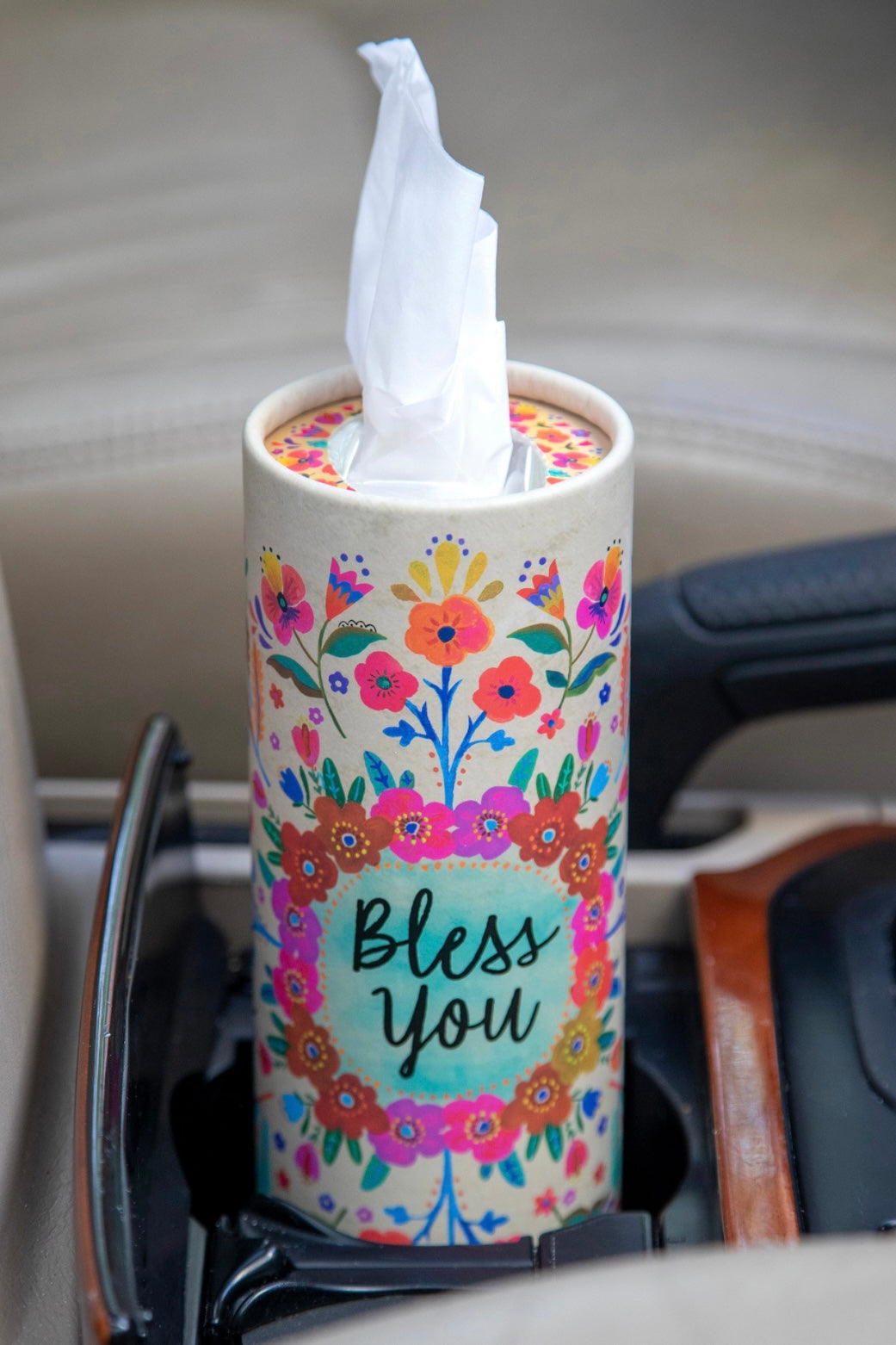 Natural Life Car Tissues- Bless You