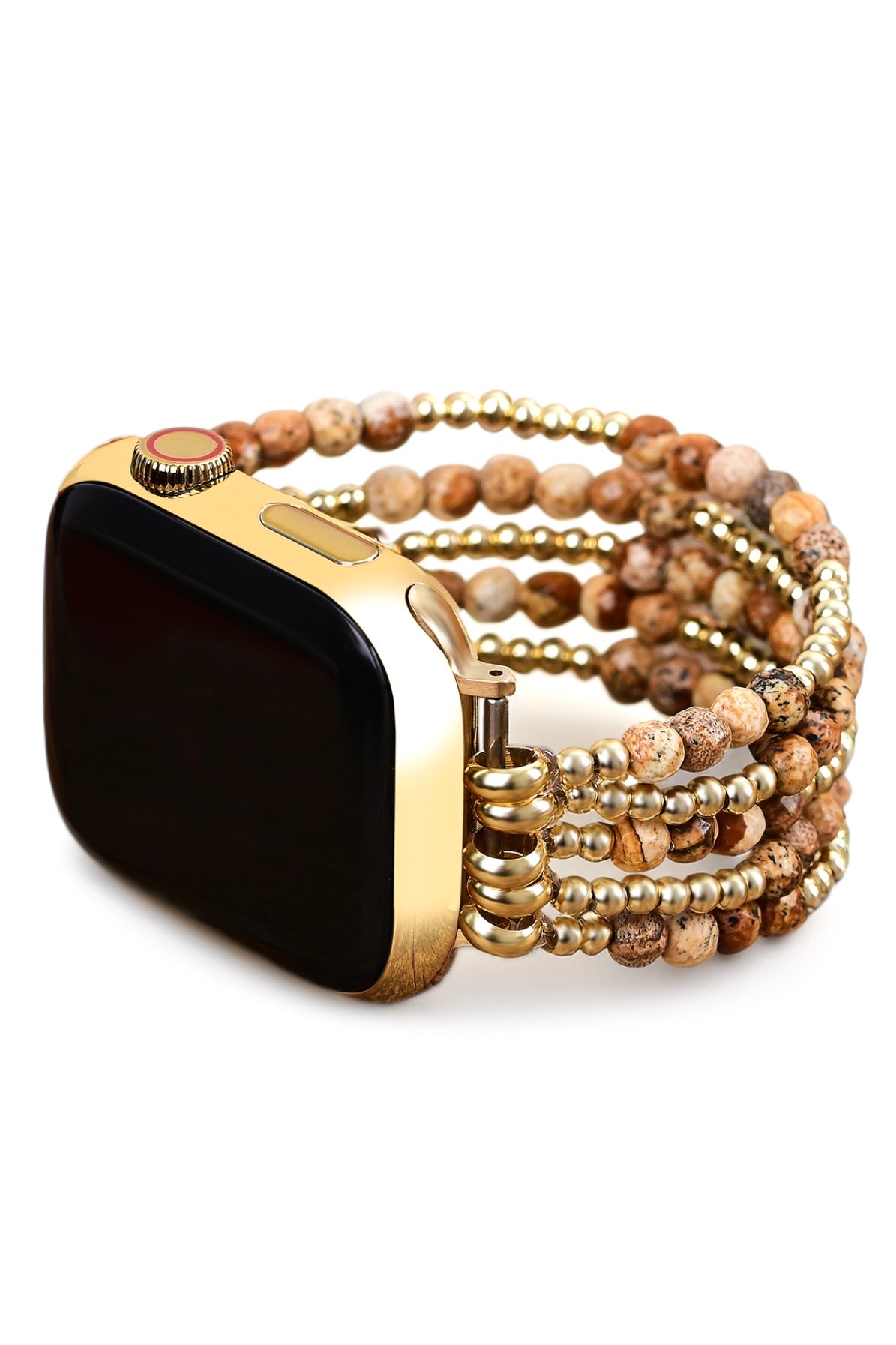 Cape Diablo Golden Earth Jasper Stack Bracelet Watch Strap for Apple Watch- Shine Bright Collection