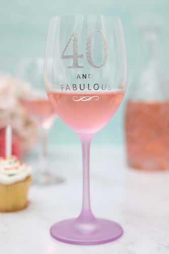 40 Gift Boxed 19 oz Crystal Wine Glass