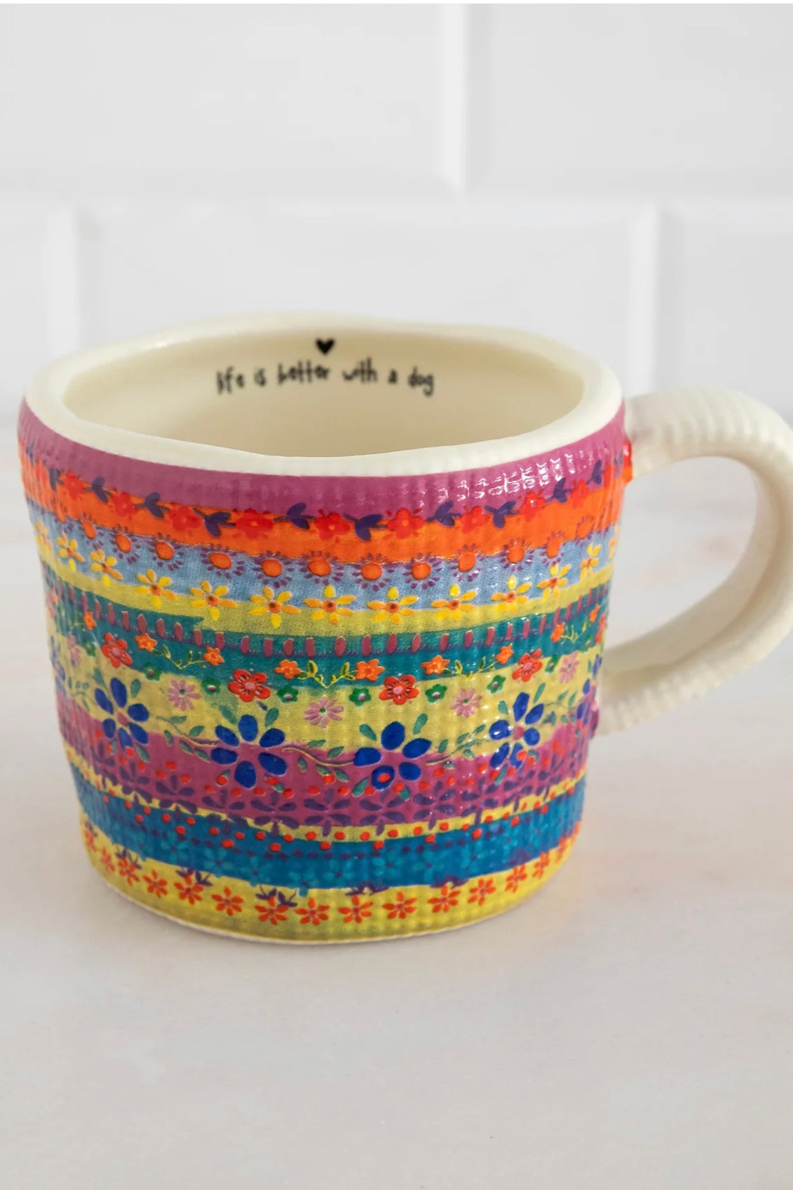 Natural Life Peek-A-Boo Coffee Mug- Dog