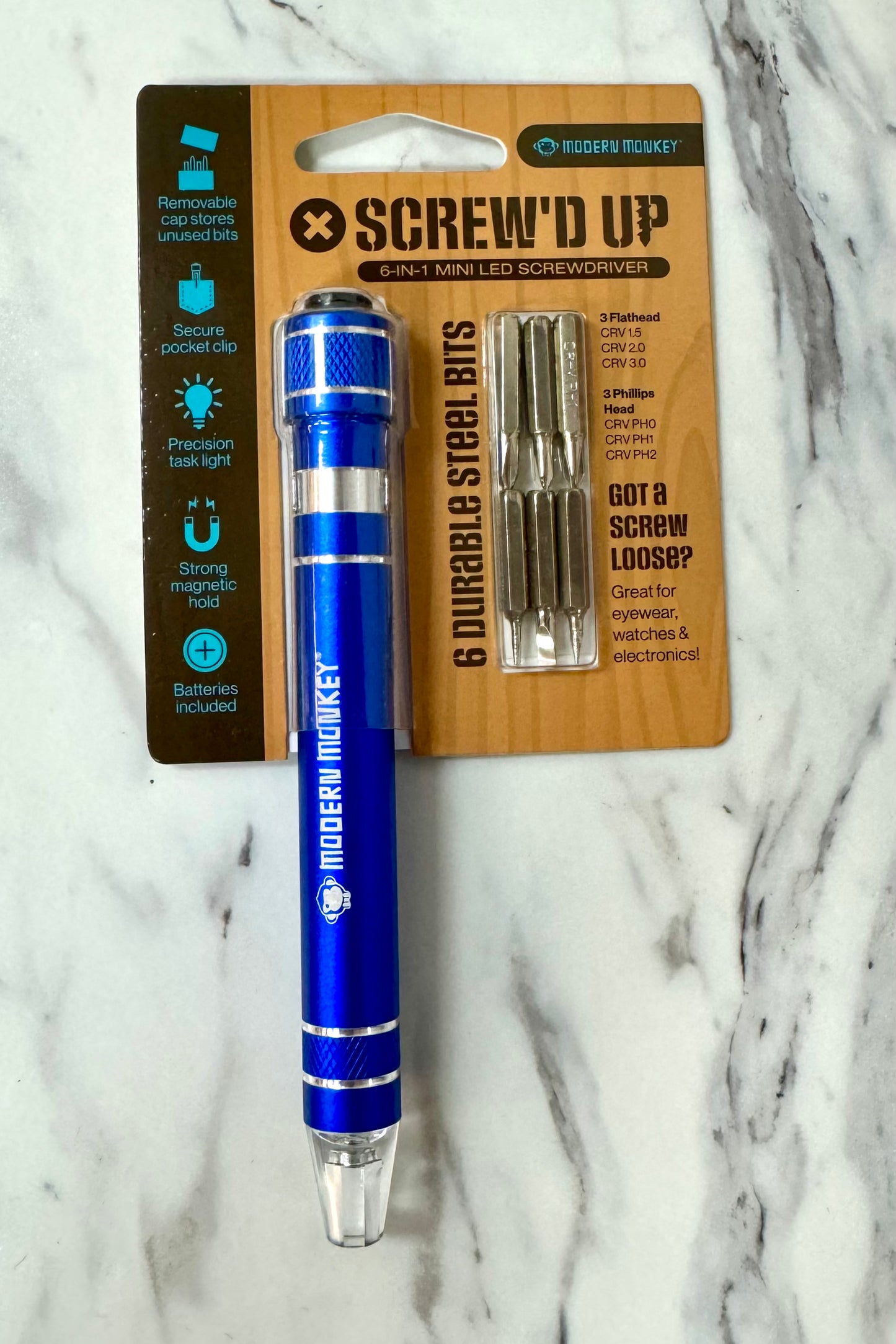 Modern Monkey Screwed Up 6 in 1 Screwdriver